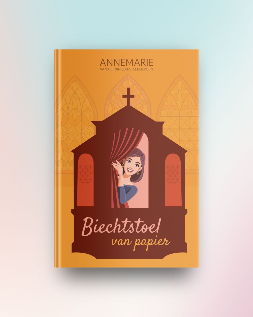 Biechtstoel van papier